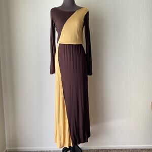 Serena Williams‎ Signature Statement sz XS block color maxi dress
